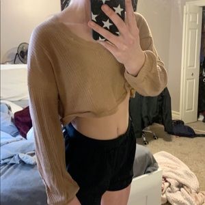cropped long sleeve